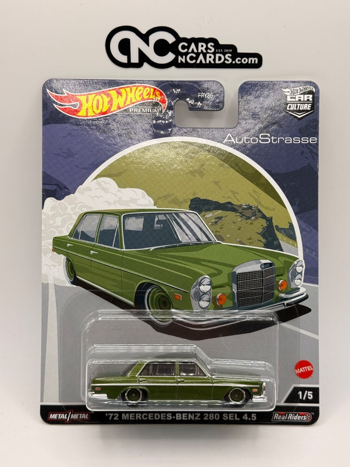 2022 Hot Wheels Premium Car Culture Auto Strasse 1/5 '72 Mercedes-Benz 280 SEL