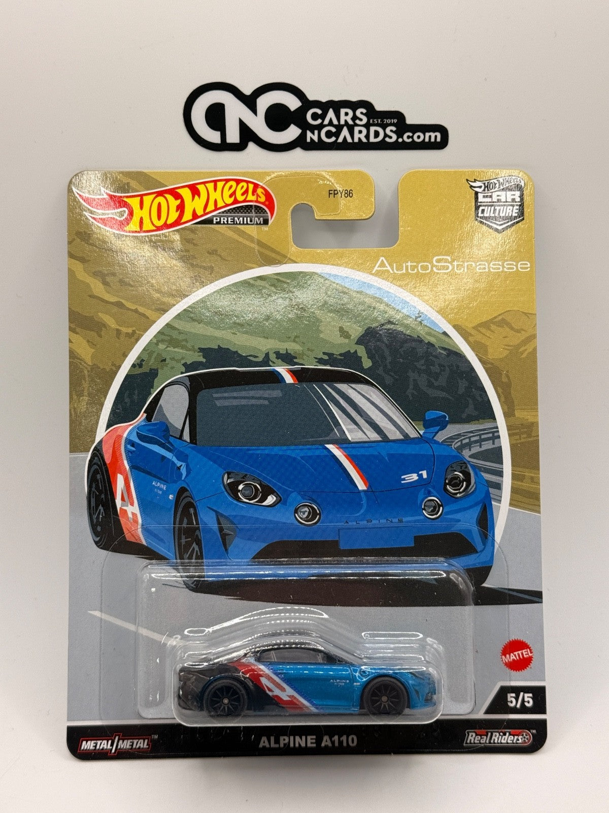 2022 Hot Wheels Premium Car Culture Auto Strasse 5/5 Alpine A110 Blue