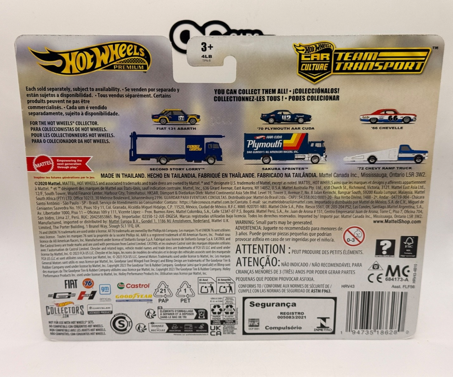 2024 Hot Wheels Premium Team Transport #62 Fiat 131 Abarth (Soft Corners)