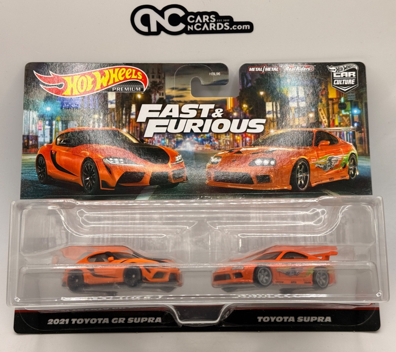 2023 Hot Wheels Premium 2 Pack Car Culture Fast & Furious Toyota Supra/ GR Supra