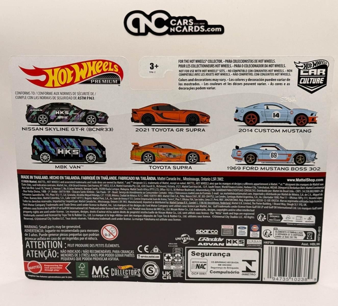 2023 Hot Wheels Premium 2 Pack Car Culture Fast & Furious Toyota Supra/ GR Supra