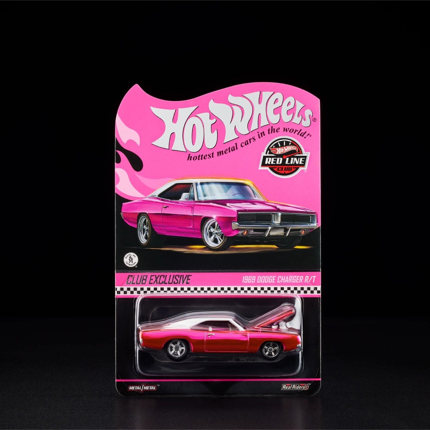 2025 Hot Wheels RLC Exclusive 1969 Dodge Charger R/T Pink With Protector