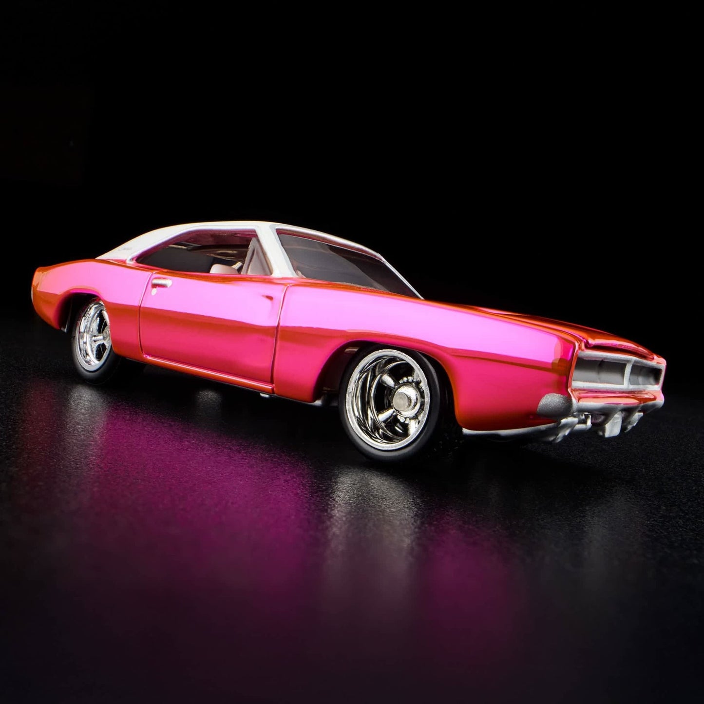 2025 Hot Wheels RLC Exclusive 1969 Dodge Charger R/T Pink With Protector