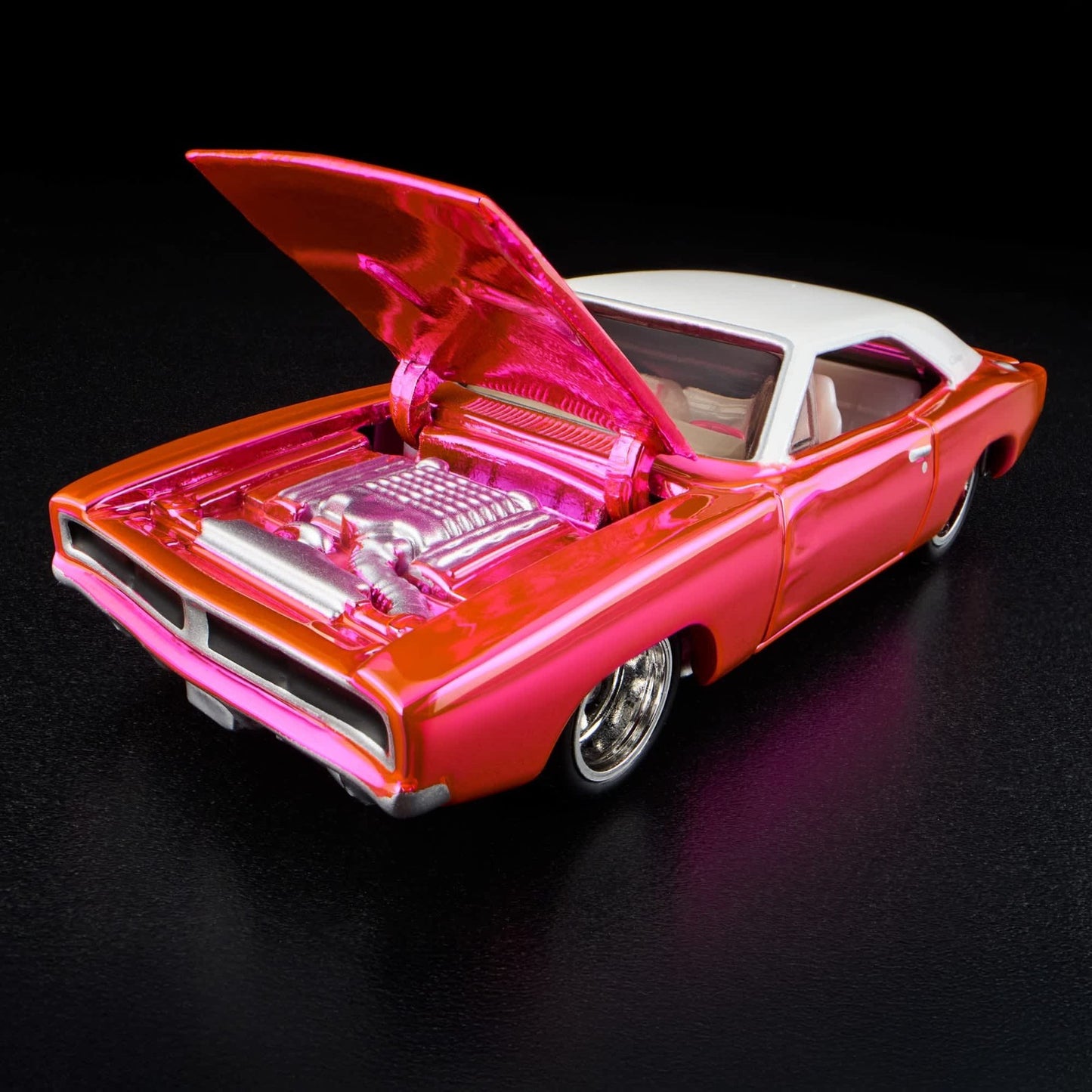 2025 Hot Wheels RLC Exclusive 1969 Dodge Charger R/T Pink With Protector