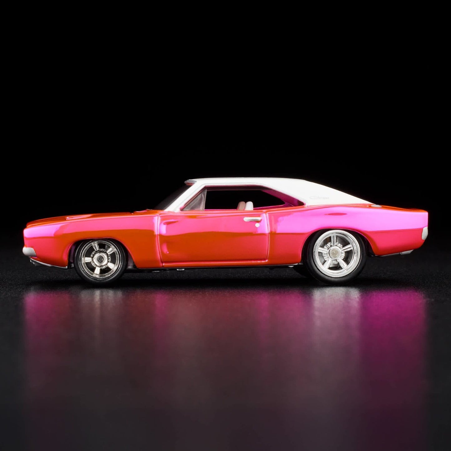 2025 Hot Wheels RLC Exclusive 1969 Dodge Charger R/T Pink With Protector