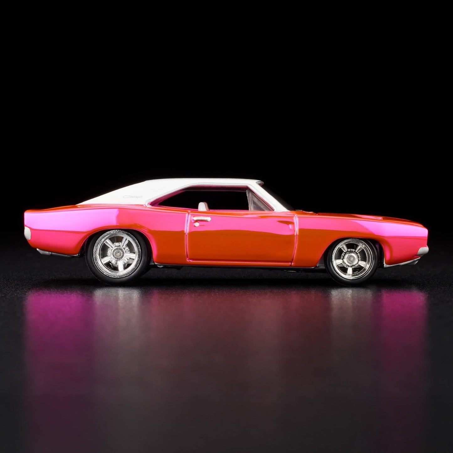 2025 Hot Wheels RLC Exclusive 1969 Dodge Charger R/T Pink With Protector