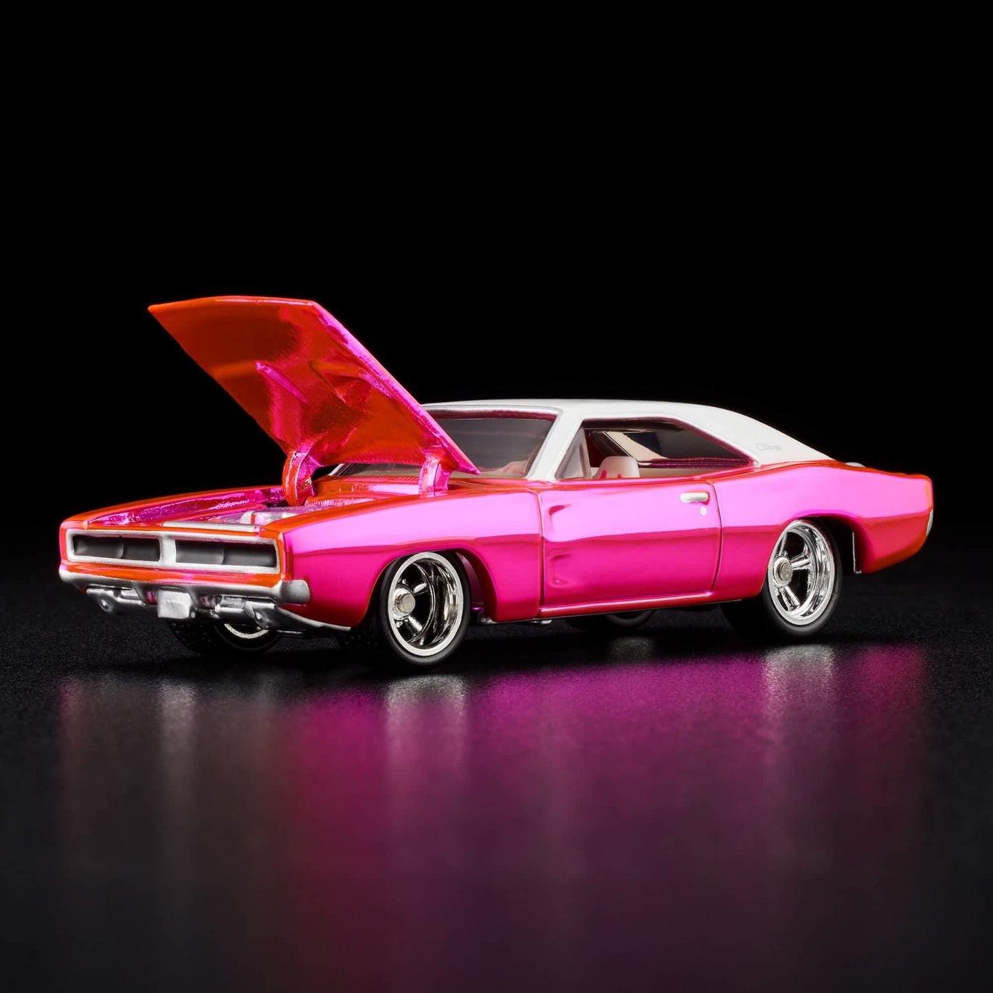 2025 Hot Wheels RLC Exclusive 1969 Dodge Charger R/T Pink With Protector