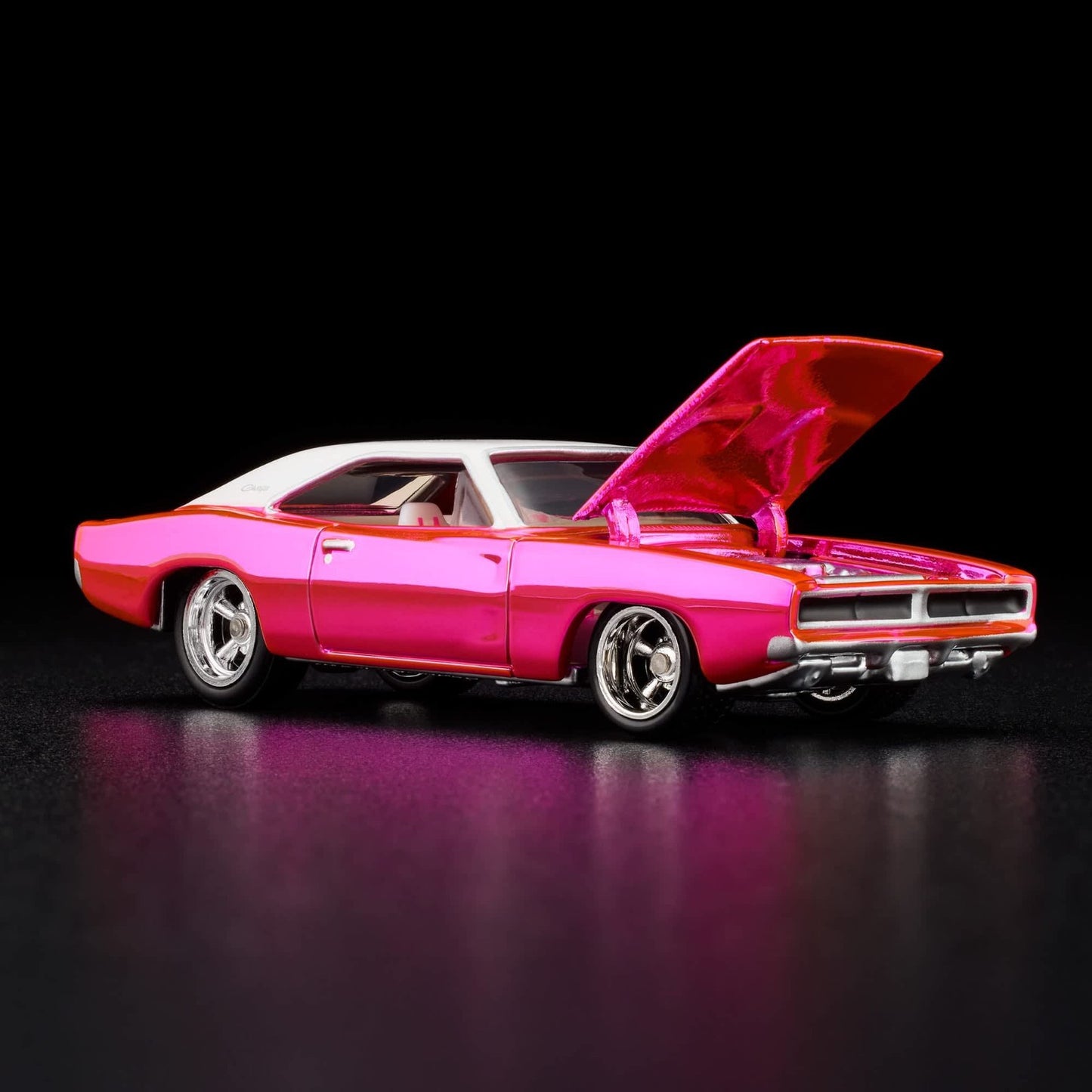 2025 Hot Wheels RLC Exclusive 1969 Dodge Charger R/T Pink With Protector