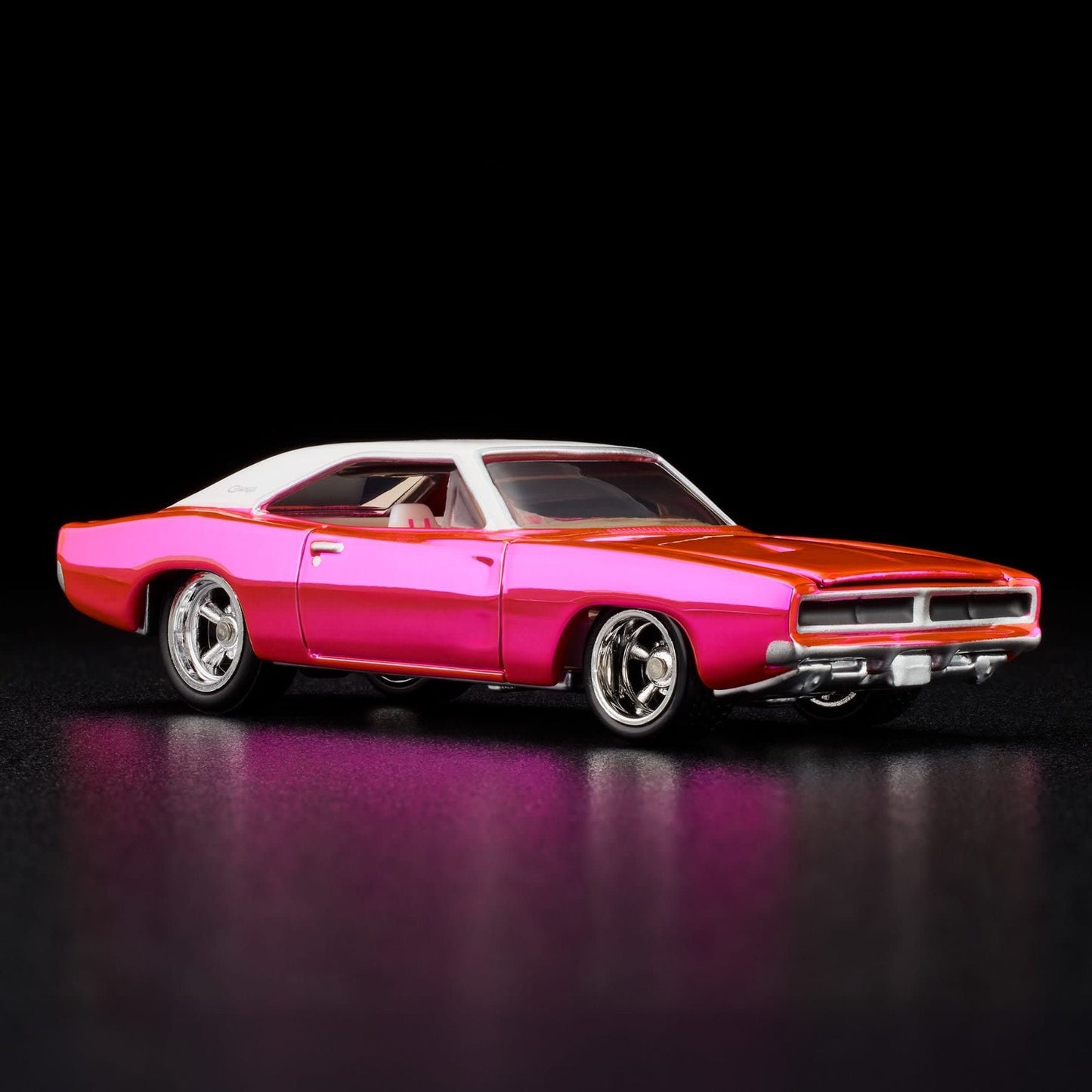 2025 Hot Wheels RLC Exclusive 1969 Dodge Charger R/T Pink With Protector