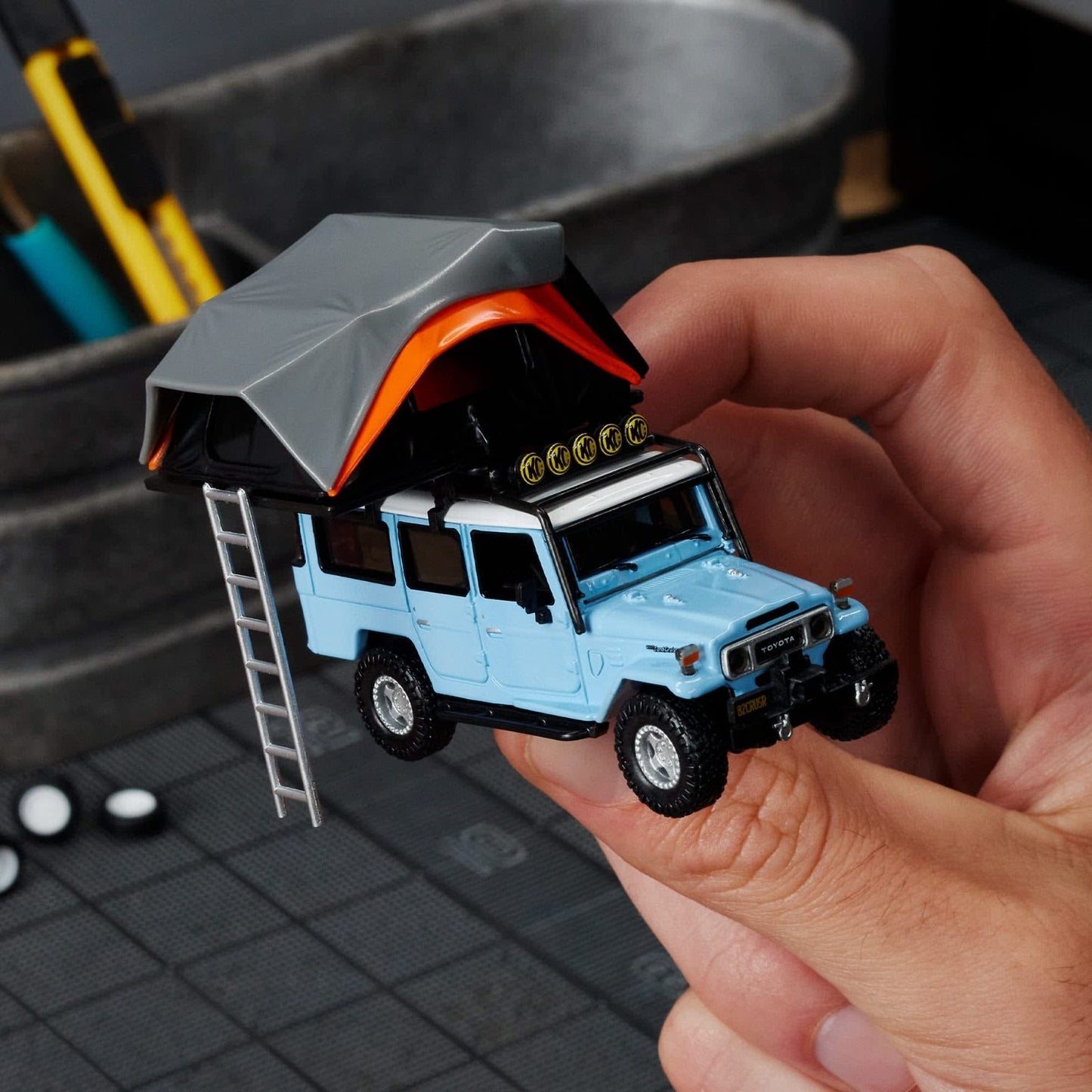 2025 Hot Wheels Elite 64 Mod Shop 1982 Custom Toyota Land Cruiser FJ45 Troopy