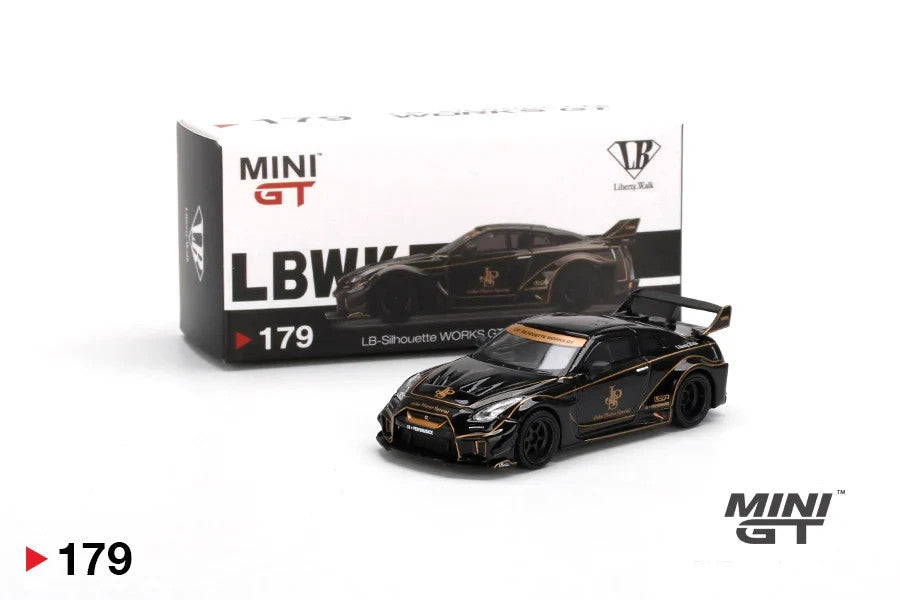 MINI GT #179 LB-Silhouette WORKS GT NISSAN 35GT-RR Ver.1 JPS Open Box