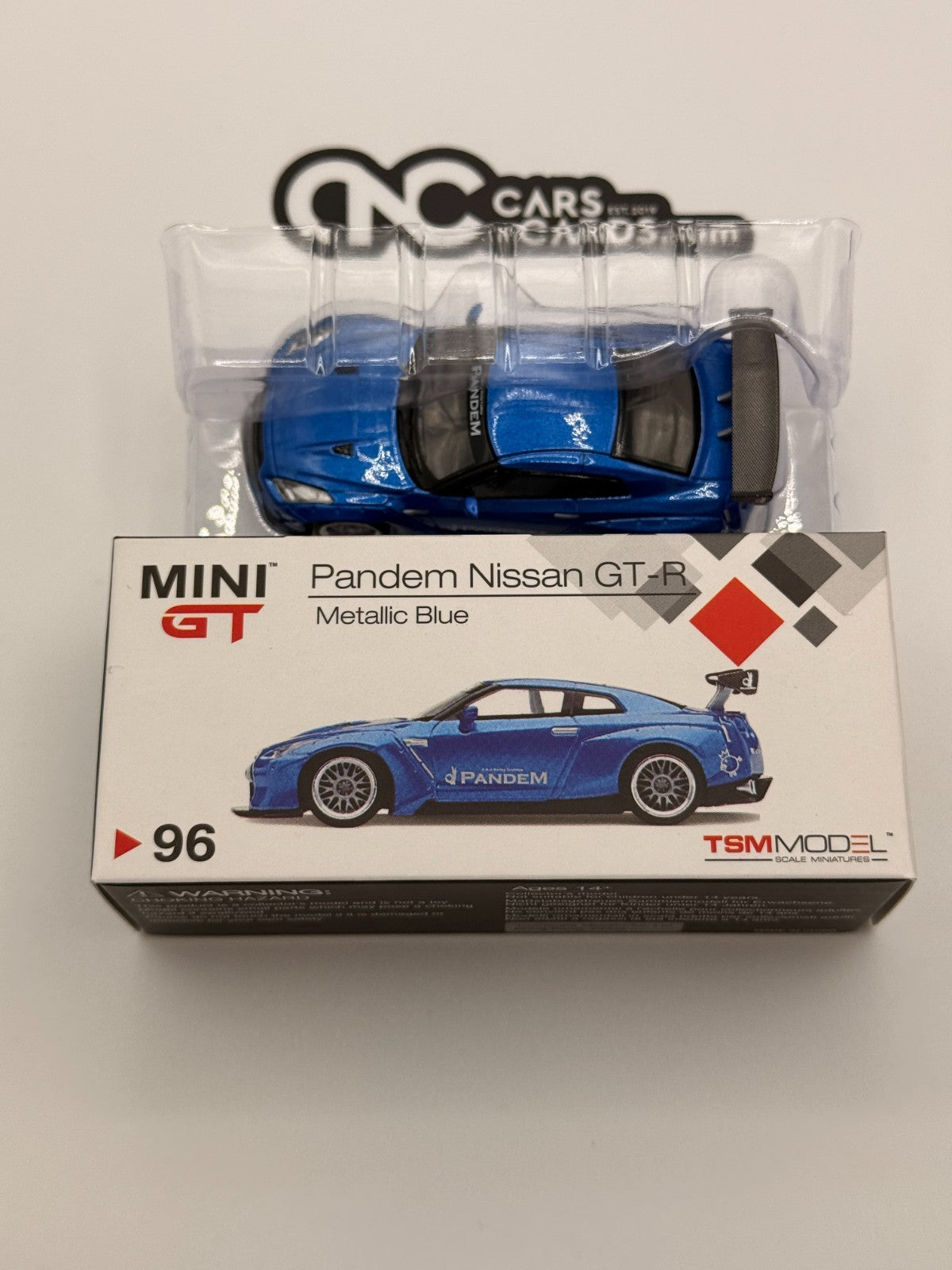 Mini GT #96 Pandem Nissan GT-R R35 Metallic Blue Open Box RARE