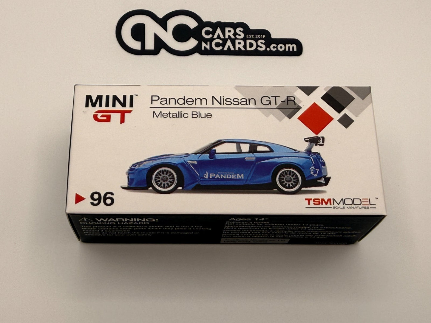 Mini GT #96 Pandem Nissan GT-R R35 Metallic Blue Open Box RARE