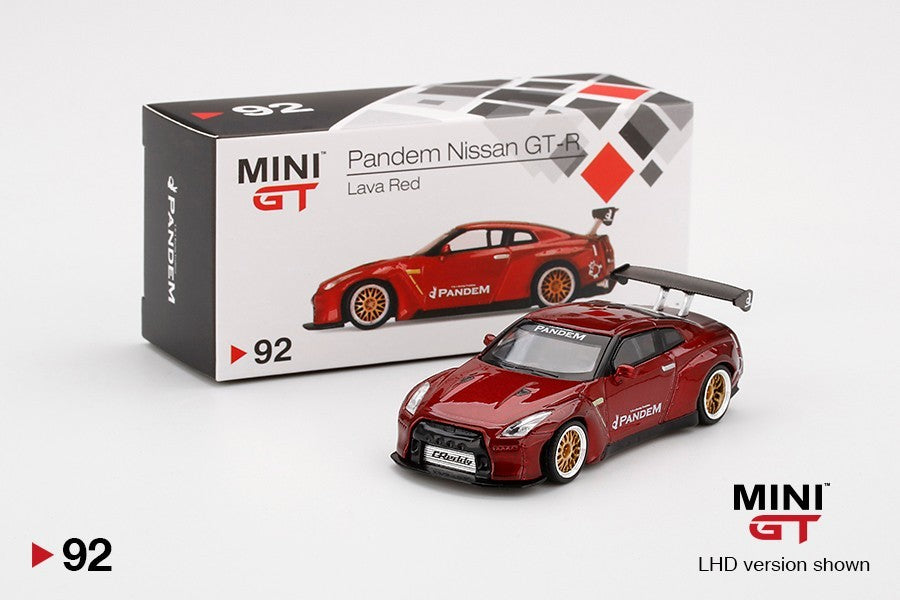 Mini GT #92 Pandem Nissan GT-R R35 Red Open Box RARE