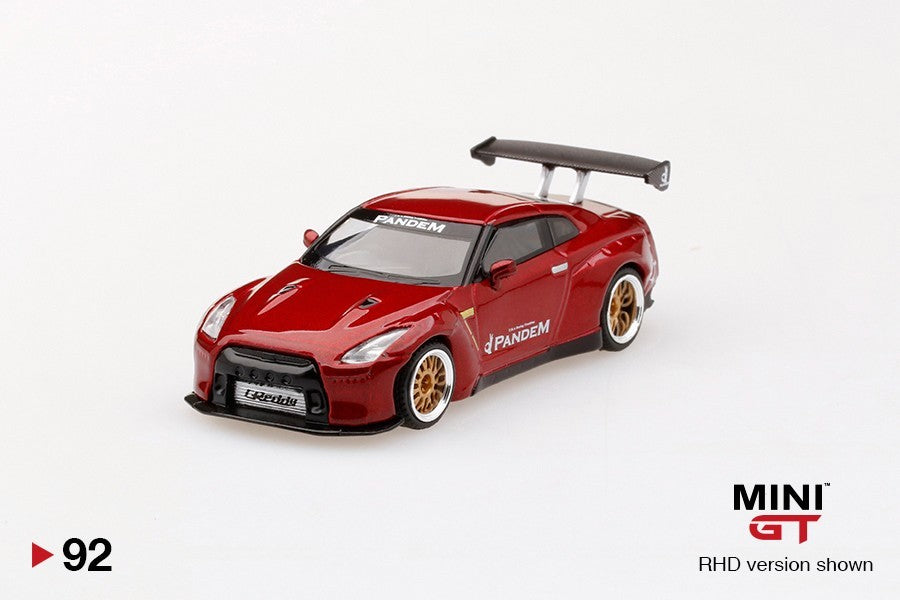 Mini GT #92 Pandem Nissan GT-R R35 Red Open Box RARE
