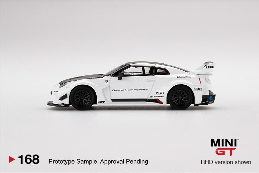 MINI GT #168 LB-Silhouette WORKS GT NISSAN 35GT-RR Ver.1 White Open Box