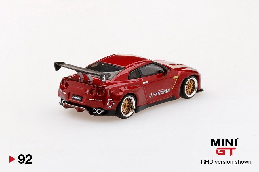 Mini GT #92 Pandem Nissan GT-R R35 Red Open Box RARE