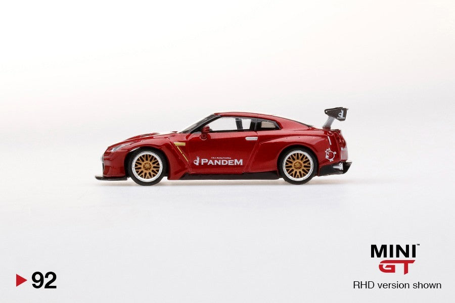 Mini GT #92 Pandem Nissan GT-R R35 Red Open Box RARE