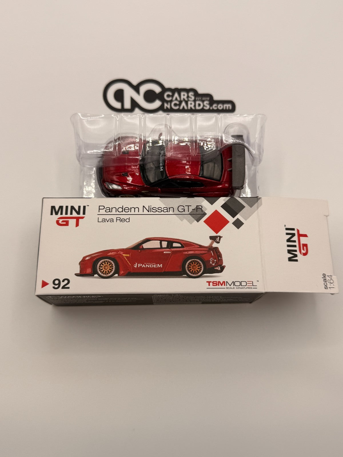 Mini GT #92 Pandem Nissan GT-R R35 Red Open Box RARE