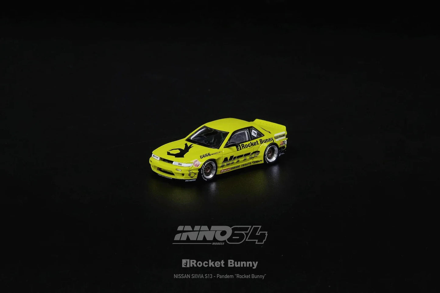INNO64 Nissan Silvia S13 (V2) PANDEM/ROCKET BUNNY Light Yellow IN64-S13V2-LIY