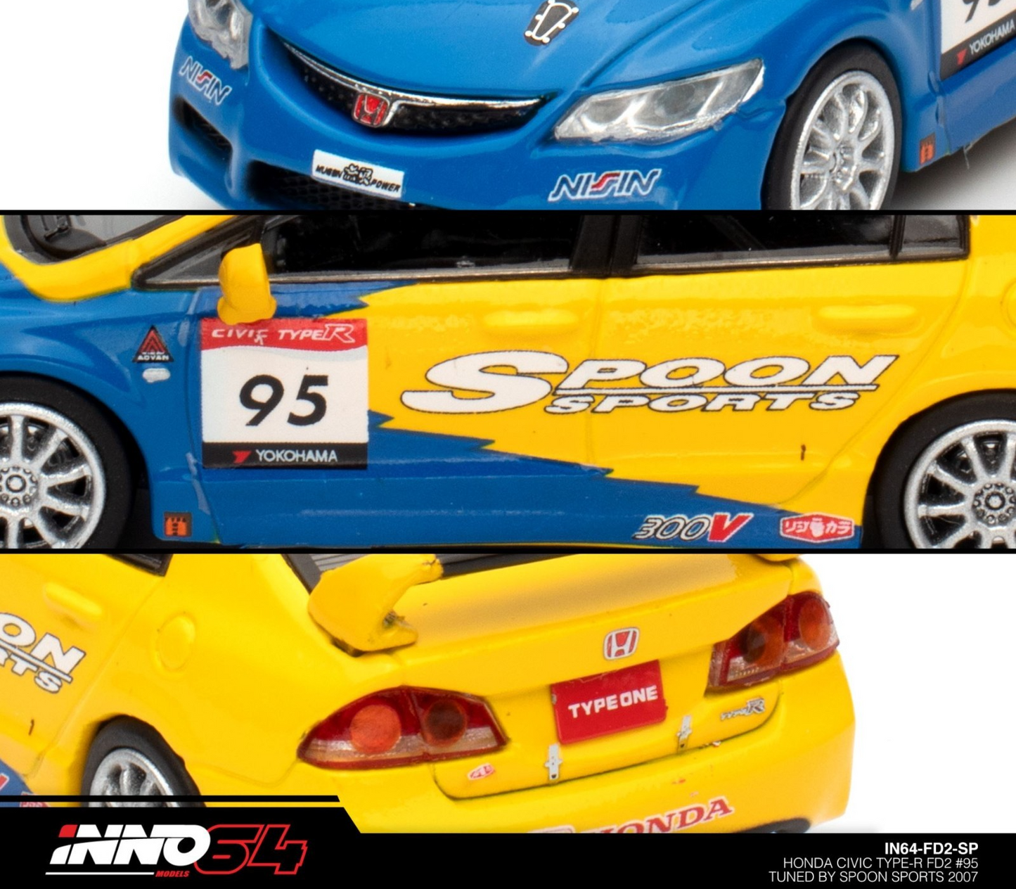 INNO64 Honda Civic Type-R FD2 #95 Tuned by Spoon Sports 2007 IN64-FD2-SP