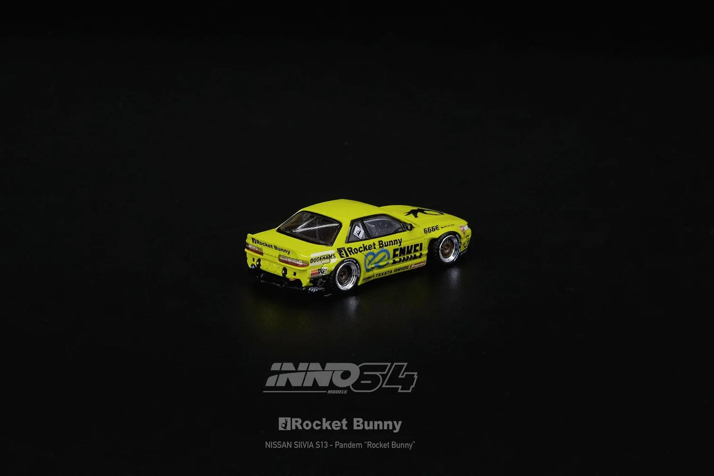 INNO64 Nissan Silvia S13 (V2) PANDEM/ROCKET BUNNY Light Yellow IN64-S13V2-LIY