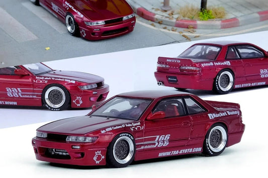 INNO64 Nissan Silvia S13 Pandem Rocket Bunny V1 Red IN64-S13V1-RED