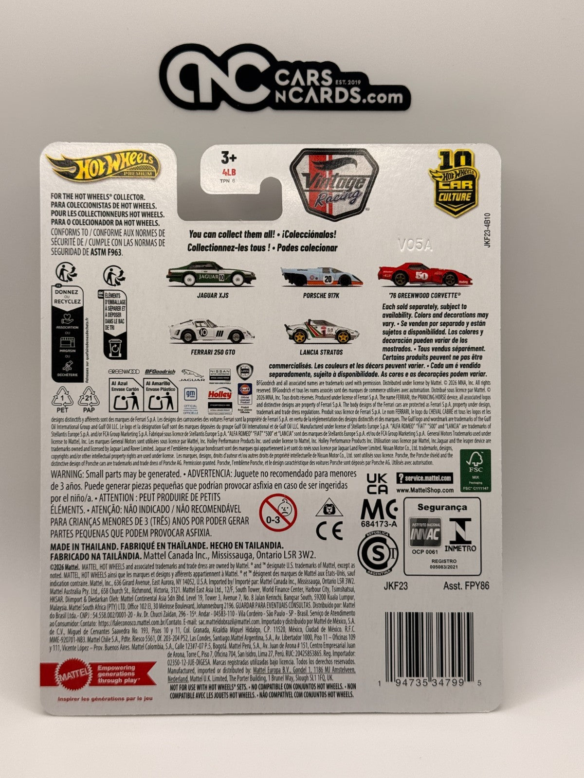 2026 Hot Wheels Premium Vintage Racing 0/5 Nissan Skyline GT-R Chase W/Protector