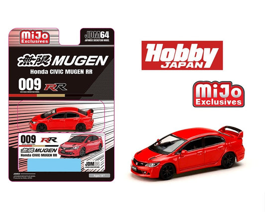 Hobby Japan 1:64 Honda Mugen Civic RR (FD2) – Milano Red – Mijo Exclusives