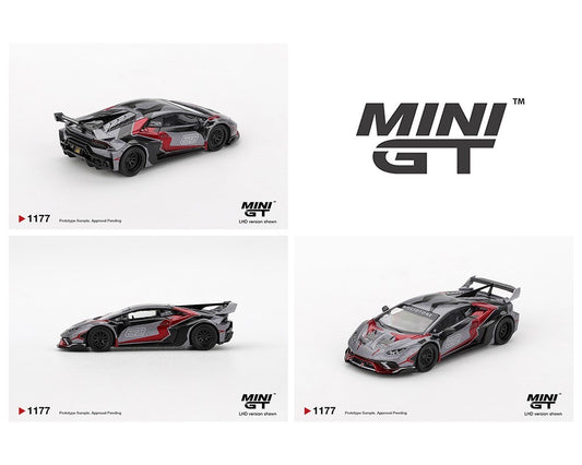 Mini GT 1:64 LB WORKS Lamborghini Huracán GT RONIN – Grey MGT01177-BL