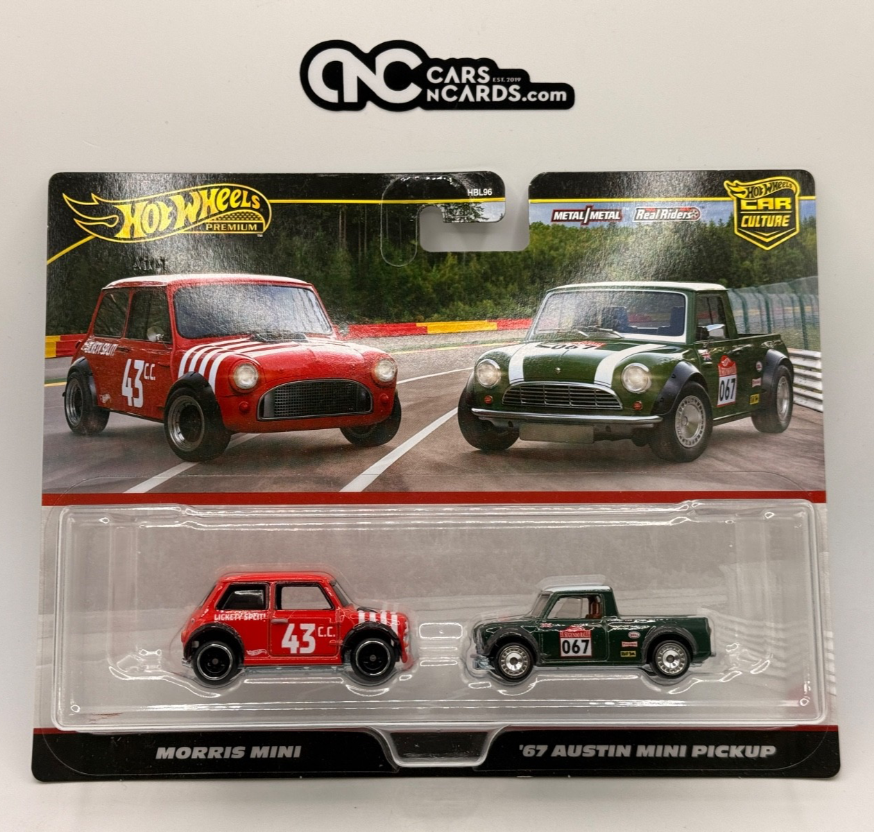 2025 Hot Wheels Premium Car Culture 2 Pack Morris Mini & '67 Austin Mini Pickup