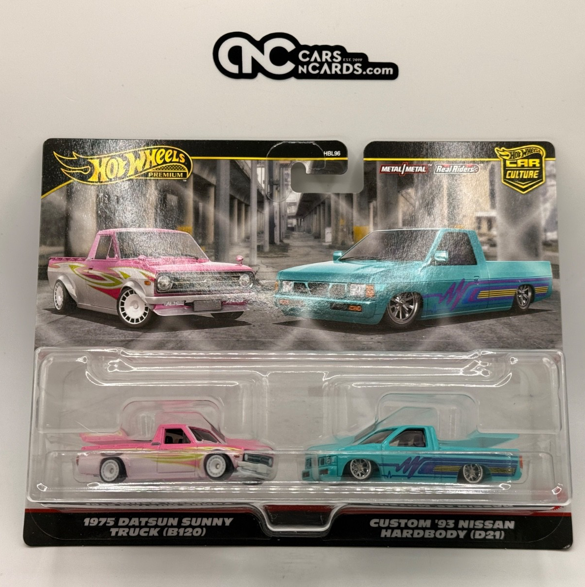 2024 Hot Wheels Premium Car Culture 2 Pack Datsun Sunny B120 & '93 Nissan D21