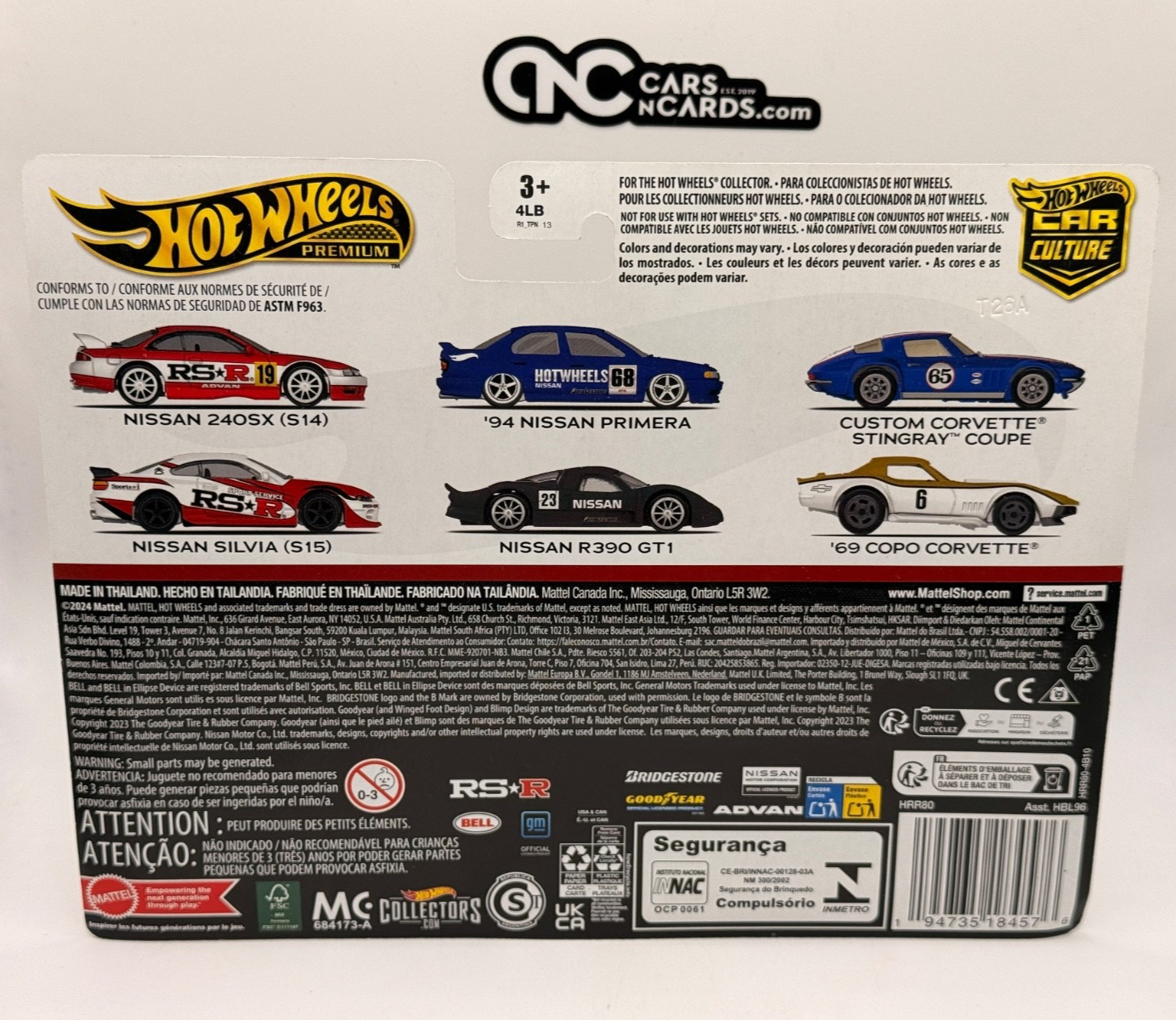 2024 Hot Wheels Premium Car Culture 2 Pack Corvette Stingray & Copo Corvette