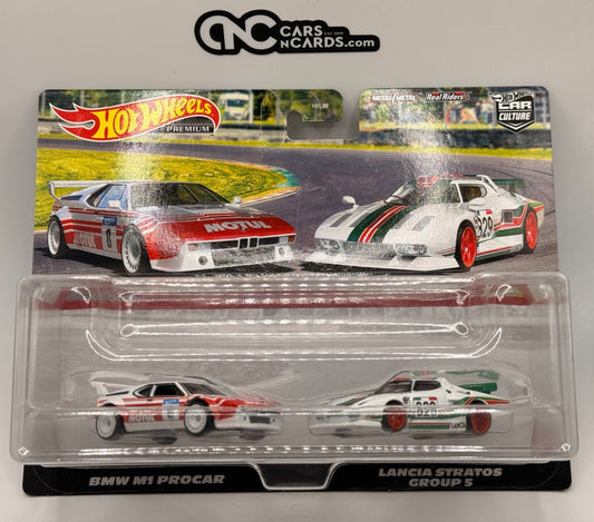 2022 Hot Wheels Premium Car Culture 2 Pack BMW M1 Procar & Lancia Stratos
