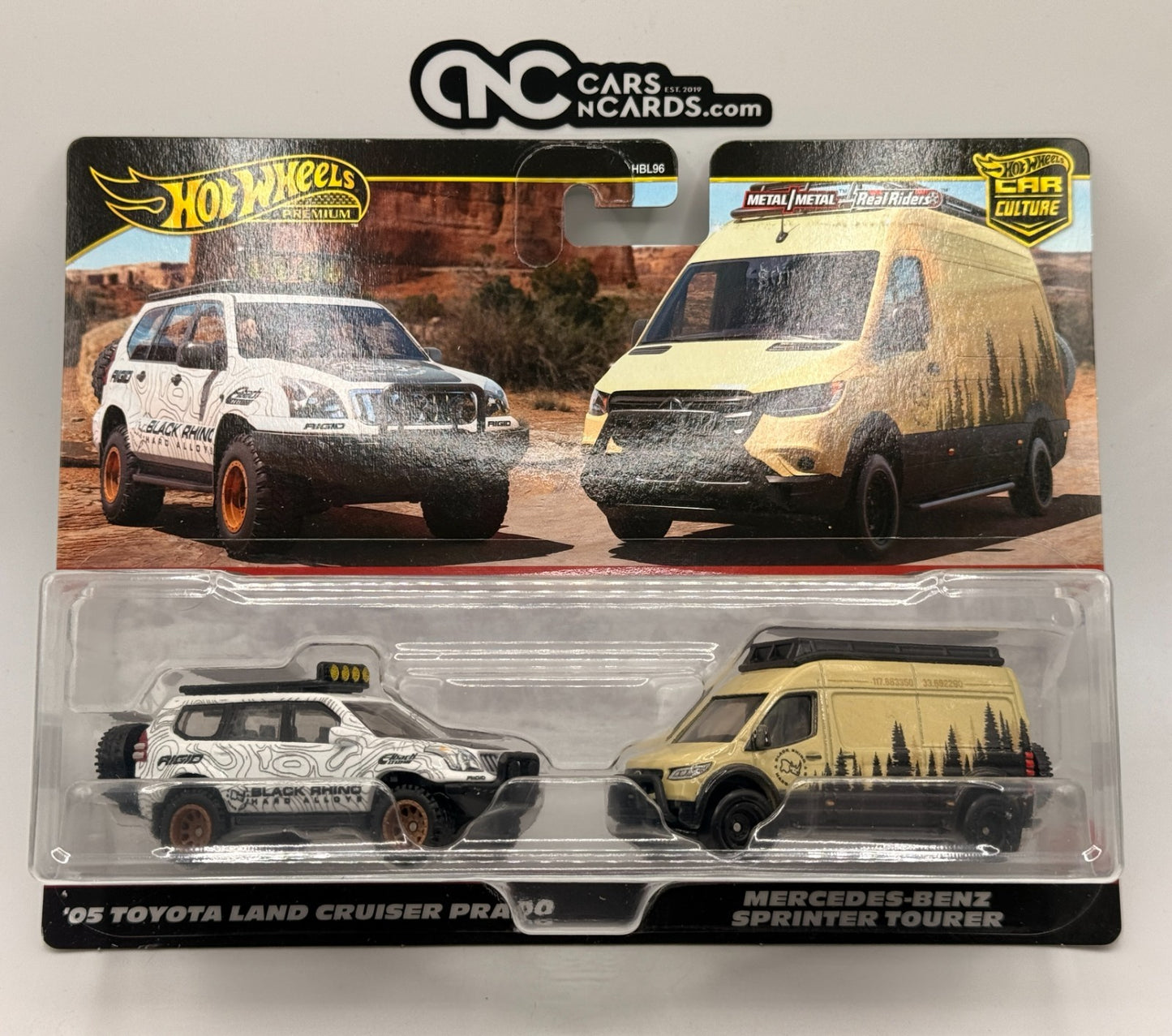 2024 Hot Wheels Premium Car Culture 2 Pack Land Cruiser Prado & Sprinter Tourer