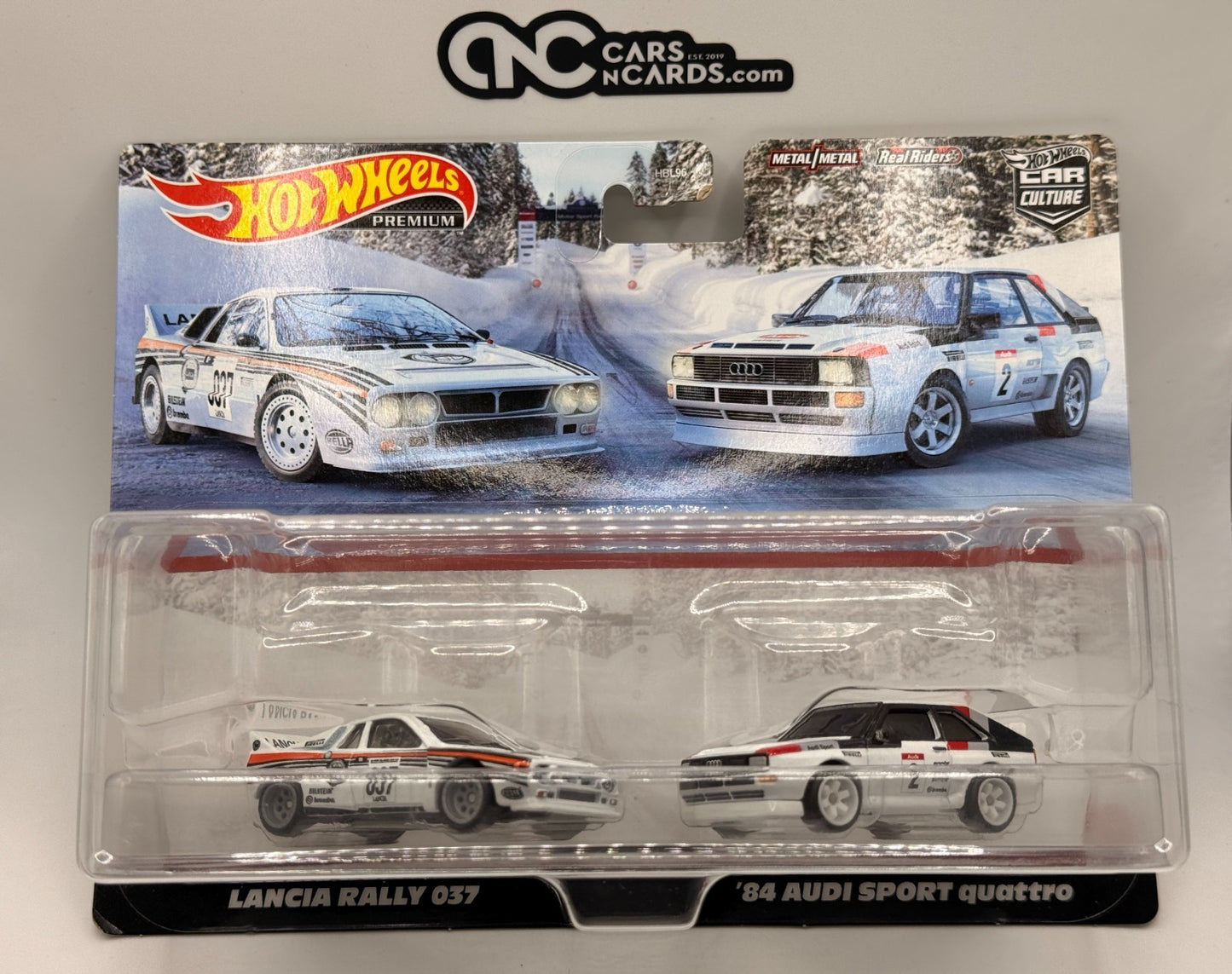 2022 Hot Wheels Premium Car Culture 2 Pack Lancia Rally 037 & '84 Audi Sport