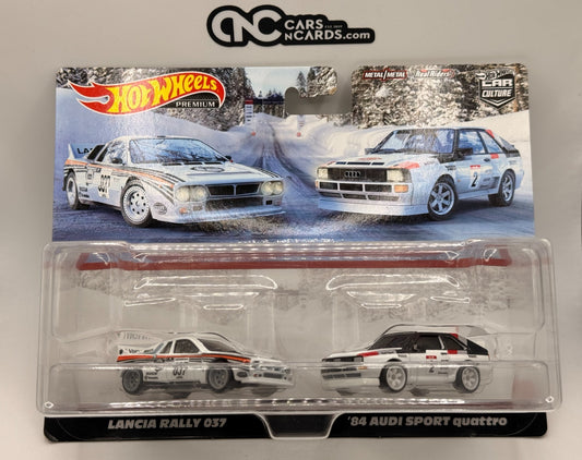 2022 Hot Wheels Premium Car Culture 2 Pack Lancia Rally 037 & '84 Audi Sport