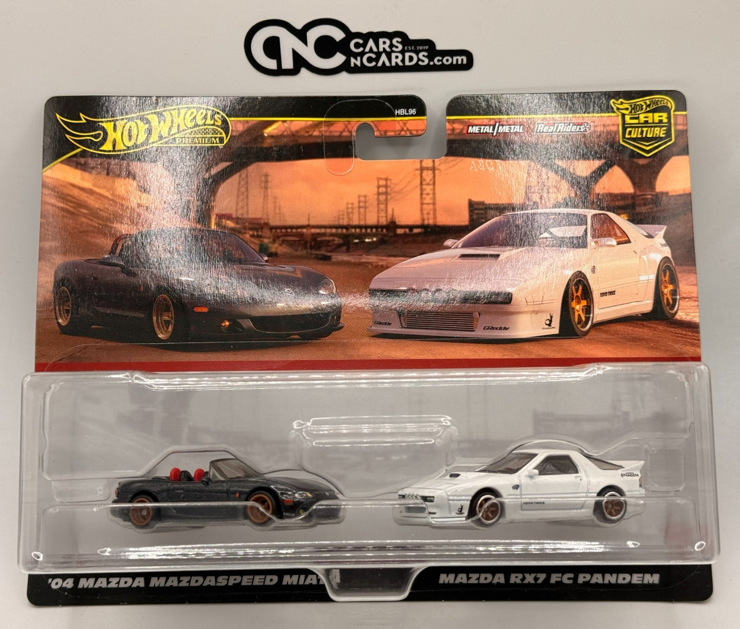 2024 Hot Wheels Premium Car Culture 2 Pack '04 Mazda Mazdaspeed Miata & RX7 FC