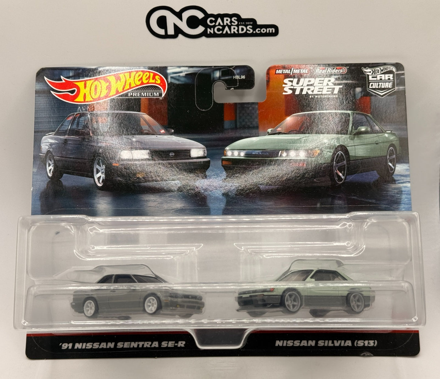 2022 Hot Wheels Premium Car Culture 2 Pack '91 Nissan Sentra SE-R & Silvia S13