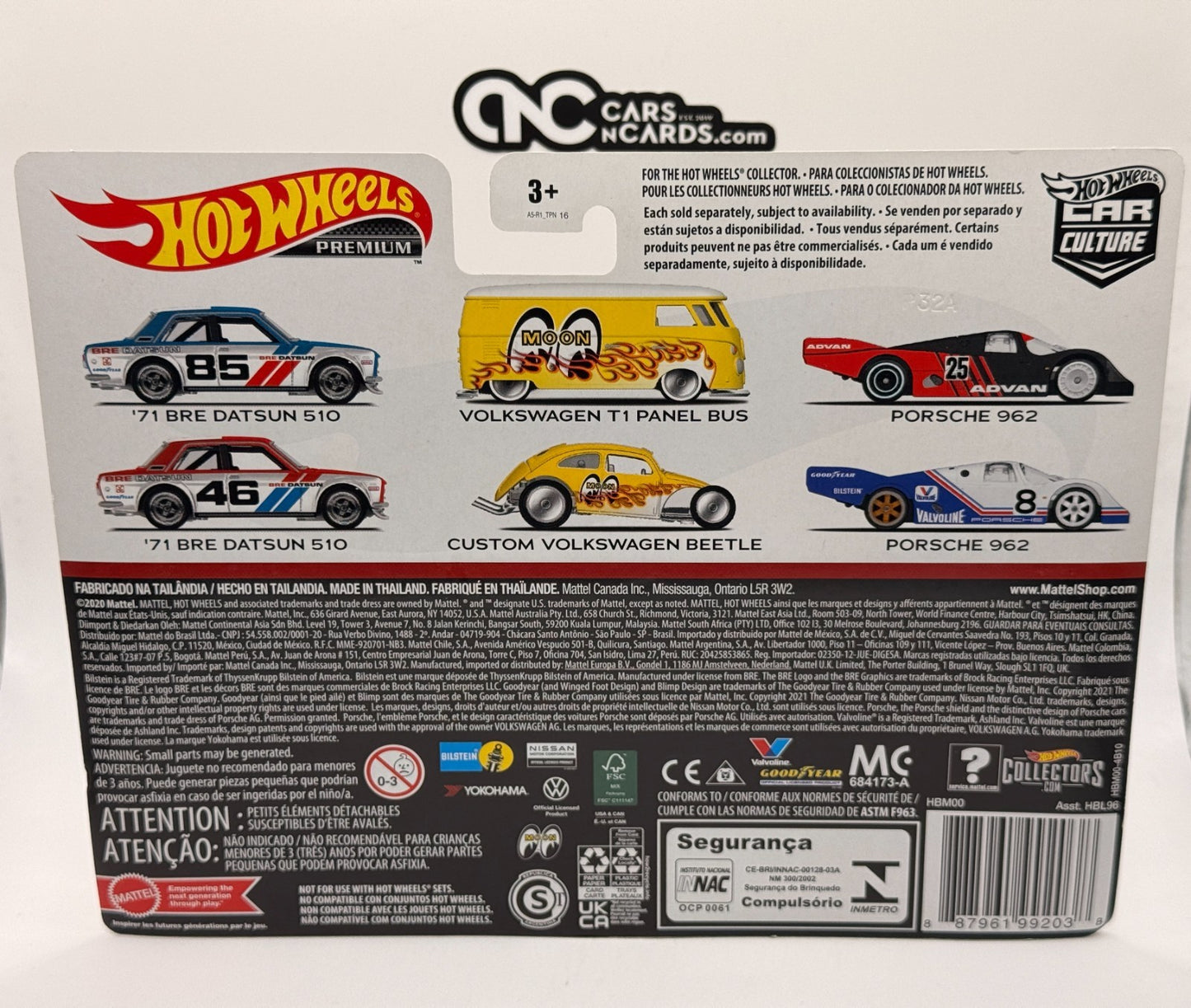 2021 Hot Wheels Premium Car Culture 2 Pack '71 BRE Datsun 510 Blue and Red