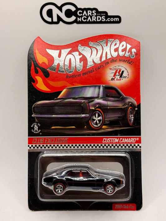 2019 Hot Wheels RLC Membership Car Custom Camaro Black With Pin & Protector
