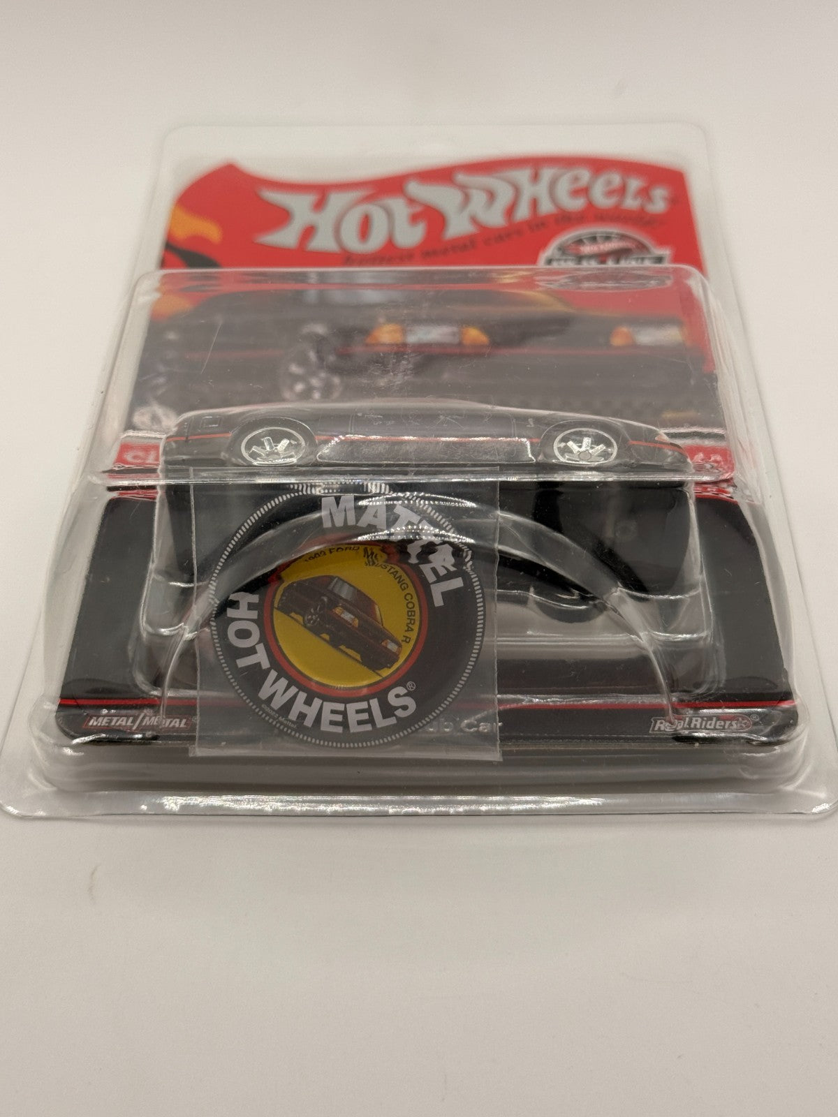 2023 Hot Wheels RLC Red Line Club 1993 Ford Mustang Cobra R Black With Pin/Patch