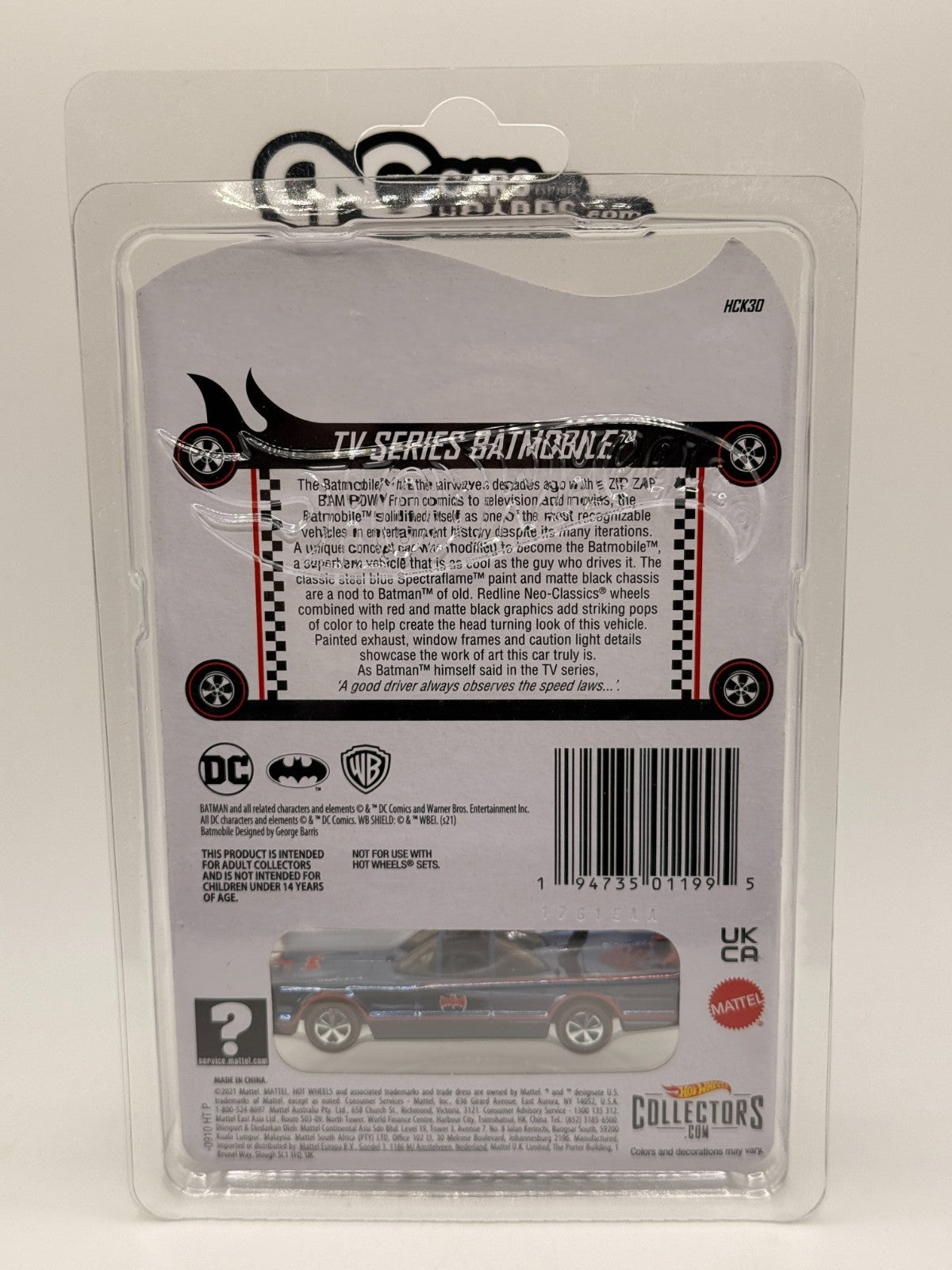 2021 Hot Wheels RLC Red Line Club Exclusive TV Series Batmobile