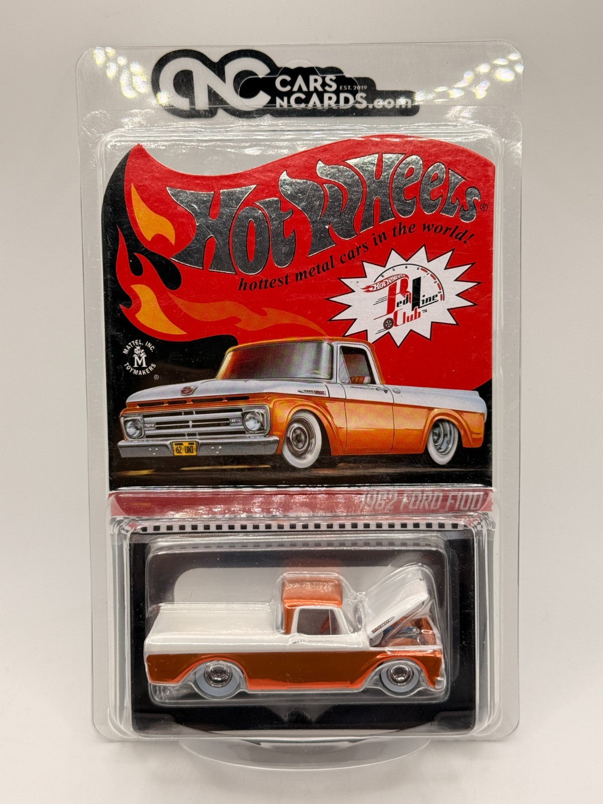 2021 Hot Wheels RLC Exclusive 1962 Ford F100 Orange With Protector 22672/25000