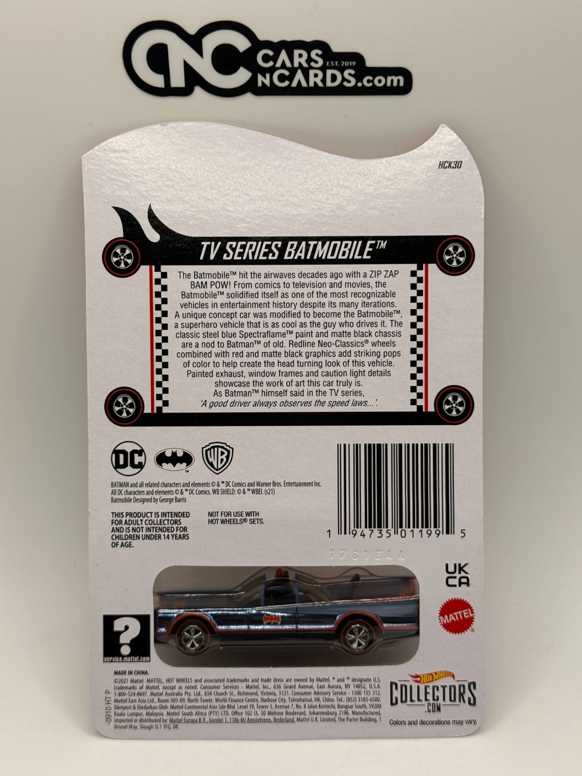 2021 Hot Wheels RLC Red Line Club Exclusive TV Series Batmobile
