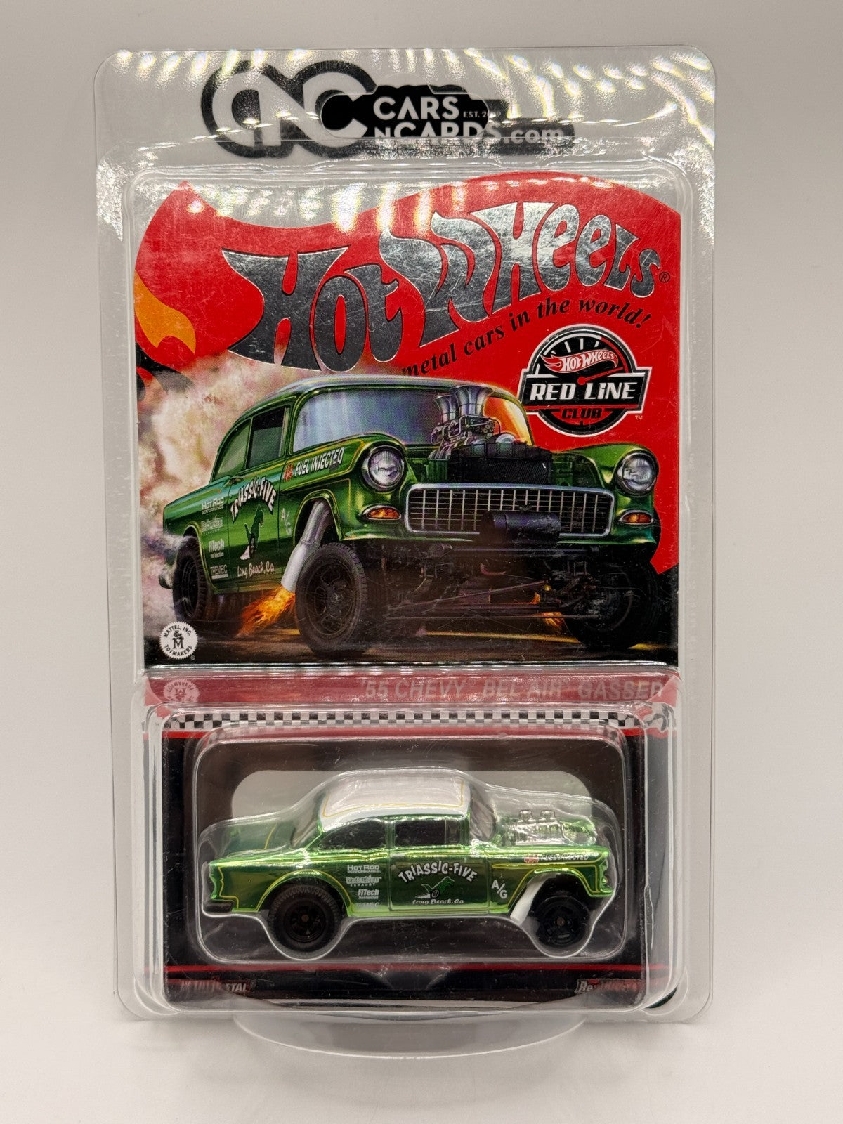 2021 Hot Wheels RLC Red Line Club ’55 Chevy Bel Air Gasser With Protector