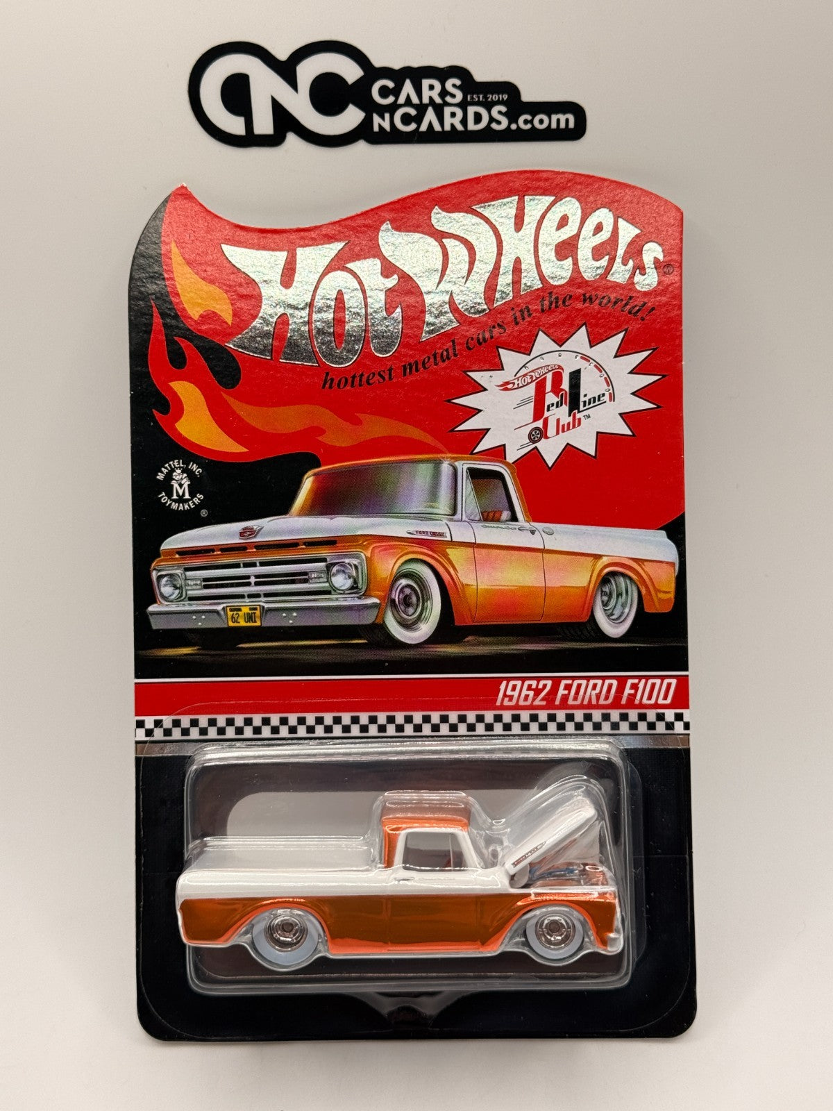 2021 Hot Wheels RLC Exclusive 1962 Ford F100 Orange With Protector 22672/25000