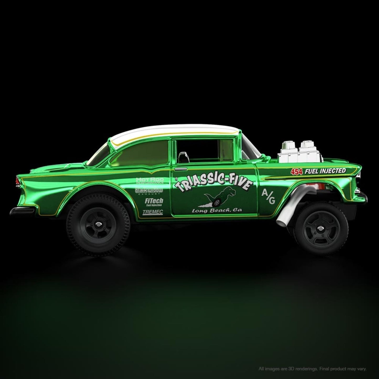 2021 Hot Wheels RLC Red Line Club ’55 Chevy Bel Air Gasser With Protector