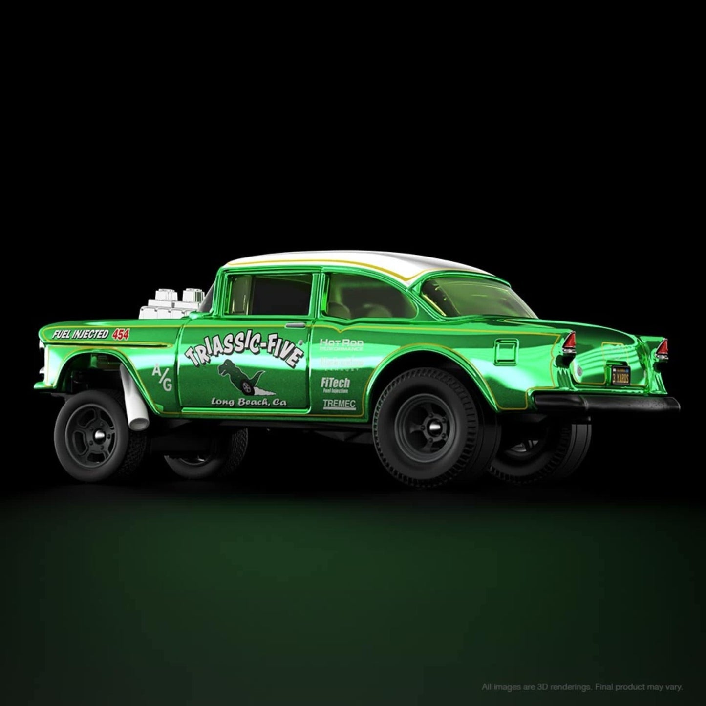 2021 Hot Wheels RLC Red Line Club ’55 Chevy Bel Air Gasser With Protector