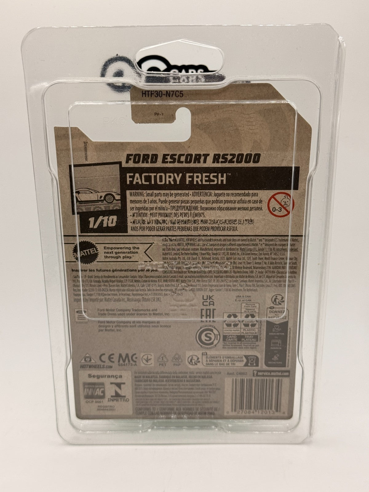 2024 Hot Wheels Super Treasure Hunt Ford Escort RS2000 Green With Protector